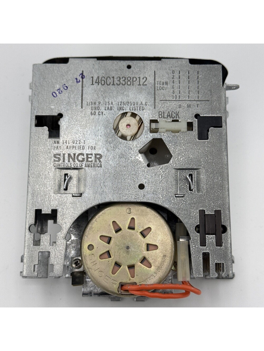Singer Controls 146C1338P12 Quick Disconnect Timer Nice Clean